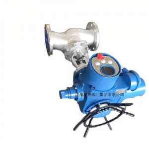 电动截止阀J941H-64  DN150（耐磨、耐高温、