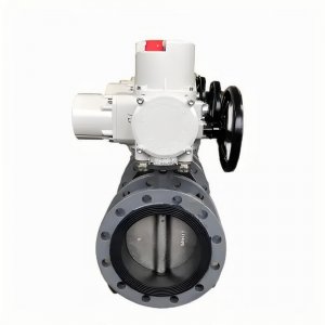 D941X-10C,DN200 PN1.0橡胶软密封电动法兰蝶阀