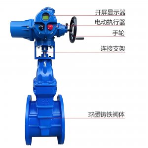 电动软密封闸阀Z945X-16Q DN80暗杆球墨铸铁